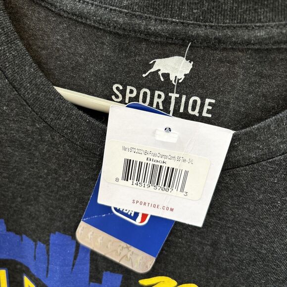 Sportiqe Golden State Warriors T Shirt 2022 NBA Finals Champs Gold Blooded 3X - Picture 4 of 9